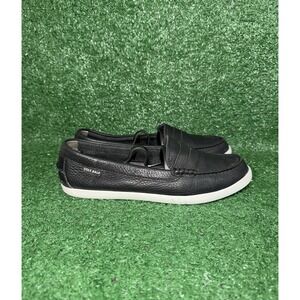 Cole Haan Shoes Women Size 7.5 B Nantucket Loafer Black Leather Casual Sneakers